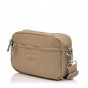 Сумка жіноча з полиэстера бежева BAGS4LIFE 88006 стьобана кишеня
