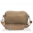 Сумка жіноча з полиэстера бежева BAGS4LIFE 88006 стьобана кишеня