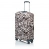Чехол для большого чемодана тканевый Vito Torelli зебра