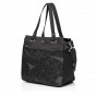 Женская сумка-шопер из полиэстера черная FOUVOR 2915-13