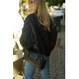 Жіноча сумка з натуральної шкіри чорна BAGS4LIFE 8208