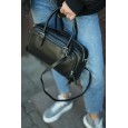 Жіноча сумка з натуральної шкіри чорна BAGS4LIFE 8208