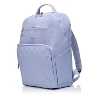 Рюкзак жіночий з поліестера бузковий BAGS4LIFE 88001 зі стьобаною кишенею