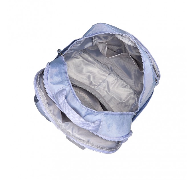 Рюкзак женский из полиэстера сиреневый BAGS4LIFE 88001 со стеганным карманом