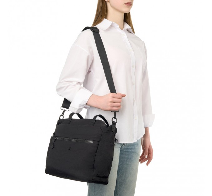 Жіноча сумка-шопер з поліестера чорна BAGS4LIFE 66902