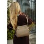 Сумка жіноча з натуральної шкіри сіро-бежева BAGS4LIFE 99-58