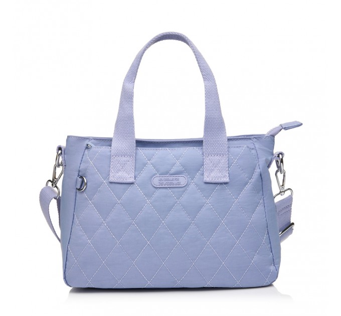 Жіноча сумка-тоут з поліестера бузкова BAGS4LIFE 88008 з ручками