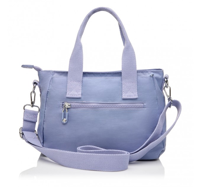 Жіноча сумка-тоут з поліестера бузкова BAGS4LIFE 88008 з ручками