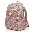 Рюкзак женский из полиэстера бежевый принт BAGS4LIFE 91401