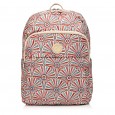 Рюкзак женский из полиэстера бежевый принт BAGS4LIFE 91401