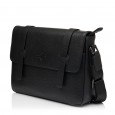 Чоловіча сумка-портфель з натуральної шкіри чорна BAGS4LIFE MAN 6825
