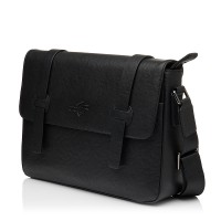 Чоловіча сумка-портфель з натуральної шкіри чорна BAGS4LIFE MAN 6825