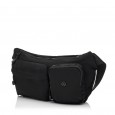 Сумка-бананка жіноча з поліестера чорна BAGS4LIFE 66908