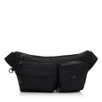 Сумка-бананка жіноча з поліестера чорна BAGS4LIFE 66908