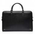 Деловая сумка с натуральной кожи черная BAGS4LIFE MAN 6242