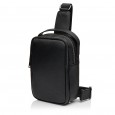 Чоловіча сумка-портфель з натуральної шкіри чорна BAGS4LIFE MAN 7220 з короткою ручкою