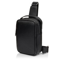Чоловіча сумка-портфель з натуральної шкіри чорна BAGS4LIFE MAN 7220 з короткою ручкою