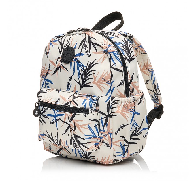 Рюкзак жіночий з поліестера чорний принт BAGS4LIFE 91402