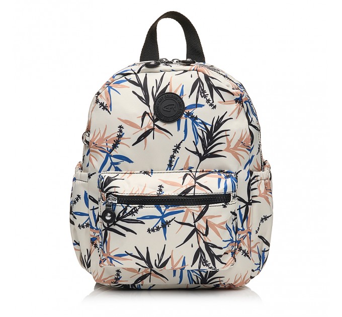 Рюкзак жіночий з поліестера чорний принт BAGS4LIFE 91402