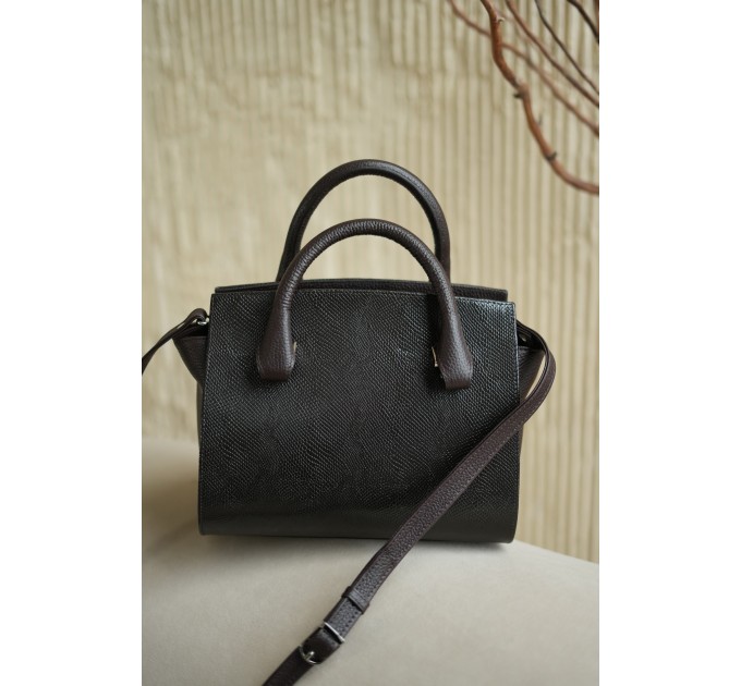 Сумка-тоут женская из кожи коричневая Vito Torelli 1063 5028/1210