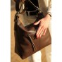 Жіноча сумка-хобо з натуральної шкіри коричнева BAGS4LIFE 3310