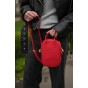 Жіноча сумка крос-боді з натуральної шкіри червона BAGS4LIFE 88362 з ручками