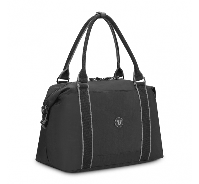 Дорожня сумка-ручна поклажа тканинна для RYANAIR RONCATO ROLLING 415236 01 чорна