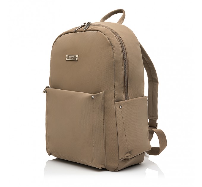 Рюкзак женский из полиэстера светло-коричневый EPOL 6116-06