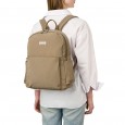 Рюкзак женский из полиэстера светло-коричневый EPOL 6116-06
