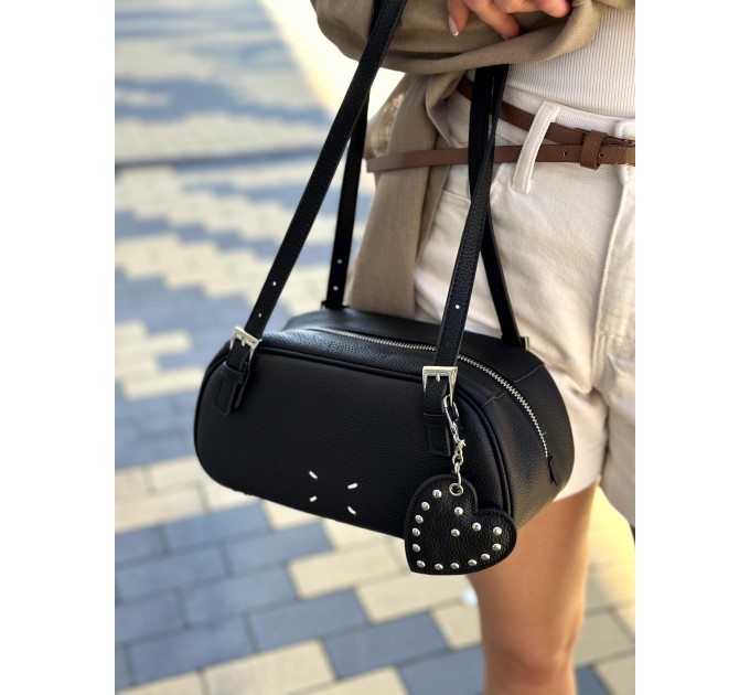 Сумка женская из натуральной кожи черная BAGS4LIFE 898