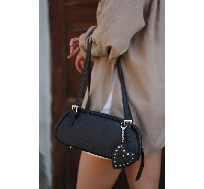 Сумка женская из натуральной кожи черная BAGS4LIFE 898