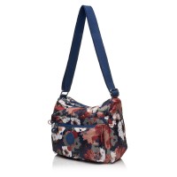 Сумка кросс-боди женская из полиэстера синий принт BAGS4LIFE 91004