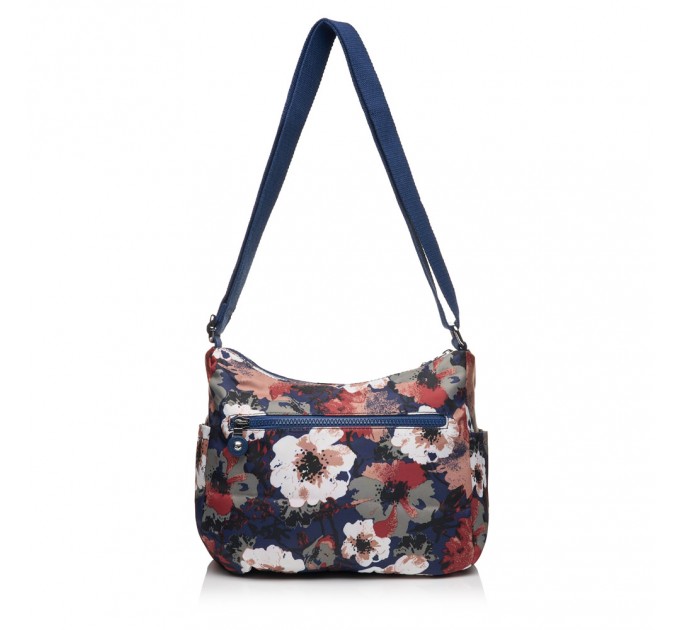 Сумка кросс-боди женская из полиэстера синий принт BAGS4LIFE 91004