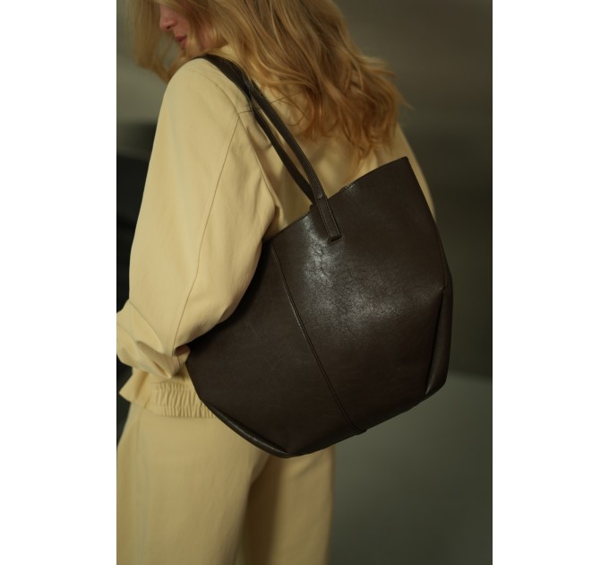 Сумка-тоут жіноча з натуральної шкіри та замші коричнева BAGS4LIFE 702с Сумка-тоут жіноча з натуральної шкіри та замші коричнева BAGS4LIFE 702с