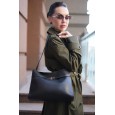 Сумка женская кожанная чорная BAGS4LIFE (T) 5157# с ремешком