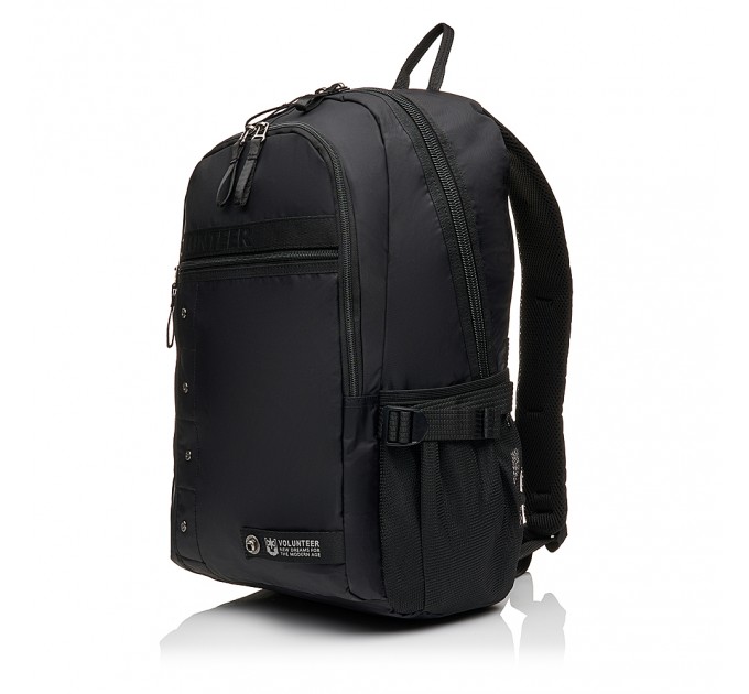 Мужской рюкзак из полиэстера черный VOLUNTEER 1876-03
