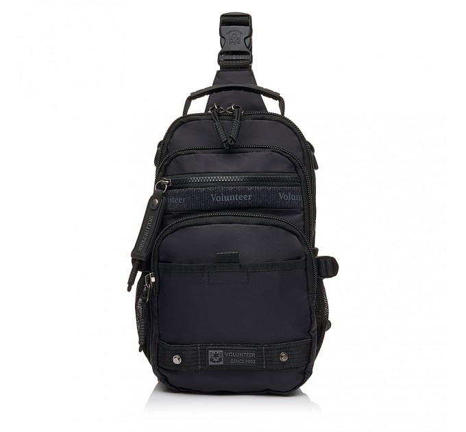 Рюкзак чоловічий з поліестера чорний VOLUNTEER 1875-02