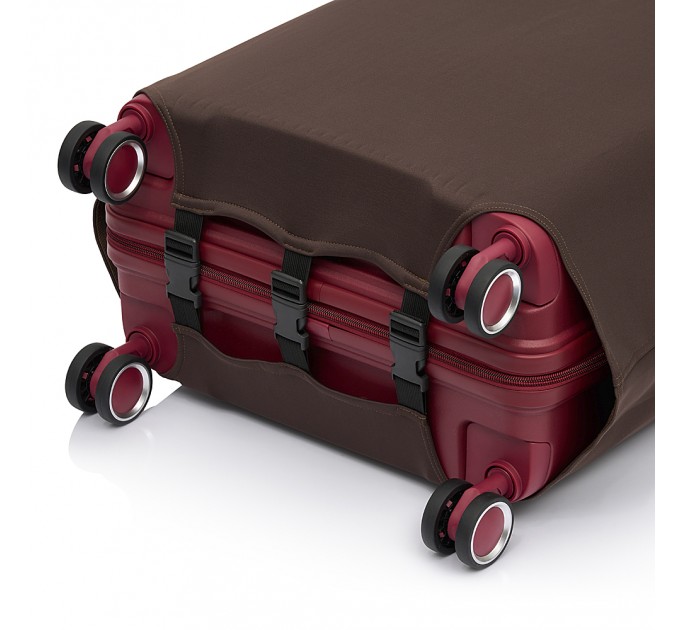 Чохол для малої валізи тканинний синій Vito Torelli коричневий