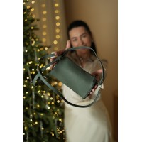 Жіноча сумка-барильце з натуральної шкіри сиза BAGS4LIFE 3313