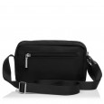 Сумка женская кросс-боди из полиэстера черная EPOL 6102-04 горизонтальная