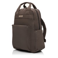 Рюкзак жіночий з поліестера коричневий EPOL 6116-05 з ручками