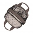 Рюкзак женский из полиэстера коричневый EPOL 6116-05 с ручками