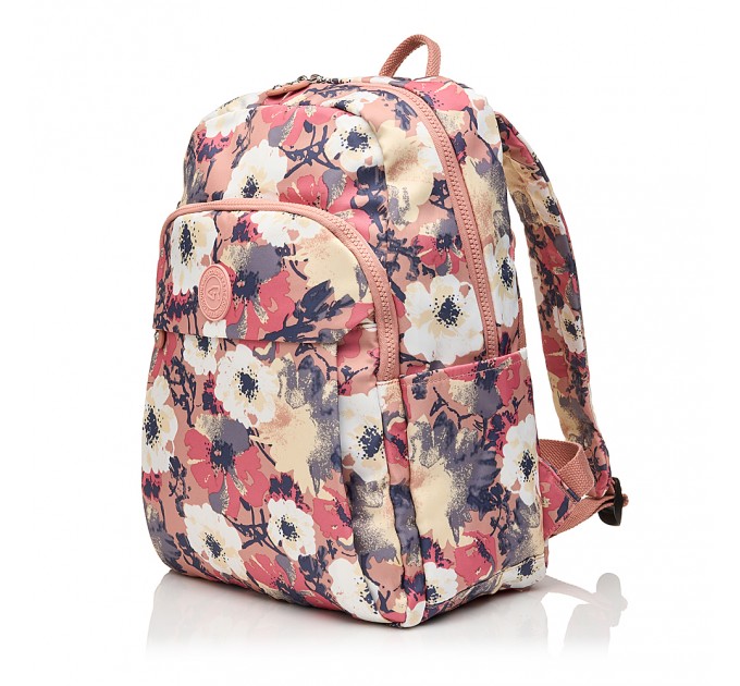 Рюкзак жіночий з поліестера рожевий принт BAGS4LIFE 91401