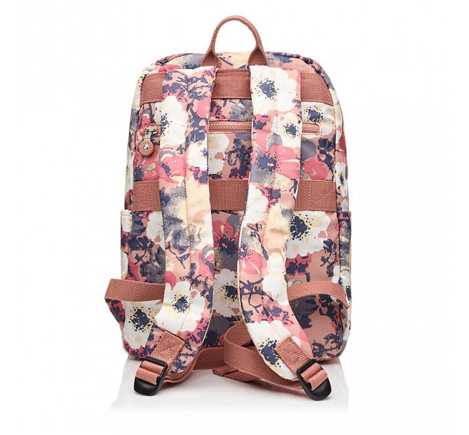 Рюкзак жіночий з поліестера рожевий принт BAGS4LIFE 91401