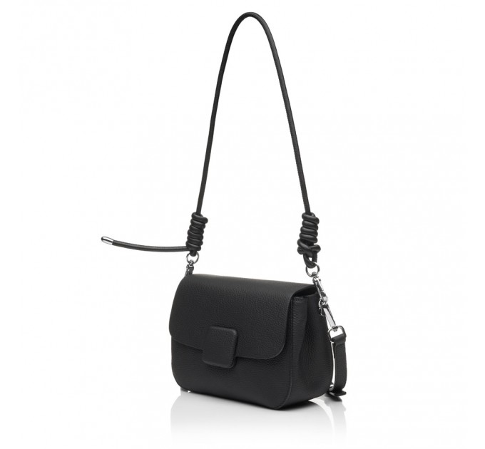 Женская сумка из натуральной кожи черная BAGS4LIFE M201