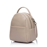 Жіночий рюкзак-сумка з натуральної шкіри Vito Torelli 1071 молочний