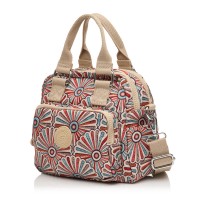 Сумка жіноча з поліестера бежевий принт BAGS4LIFE 91403 з двома ручками