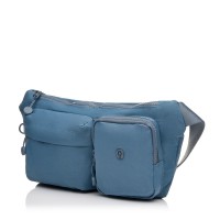 Сумка-бананка жіноча з поліестера блакитна BAGS4LIFE 66908