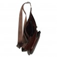 Сумка-рюкзак для мужчин кожаная коричневая Vito Torelli 7000