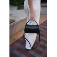 Жіноча сумка-барильце з натуральної шкіри чорна BAGS4LIFE 7202